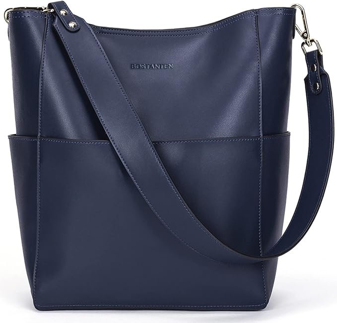 BOSTANTEN Women's Leather Designer Handbags Tote Purses Shoulder Bucket Bags