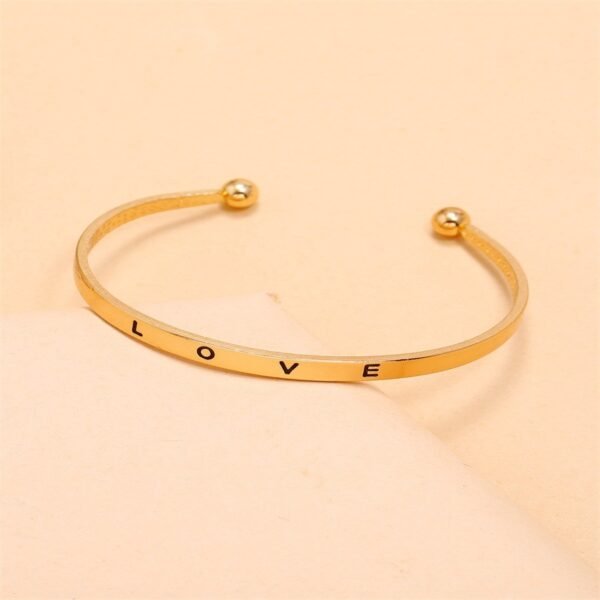 Alloy Opening Love Bracelet Women - Image 3