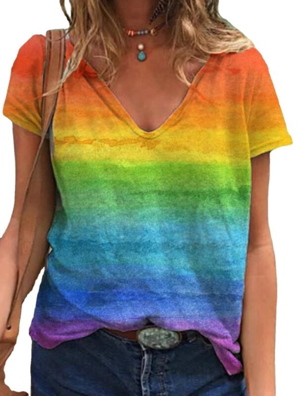 3D Digital Printing Casual Short Sleeve T-Shirt Women - Image 2