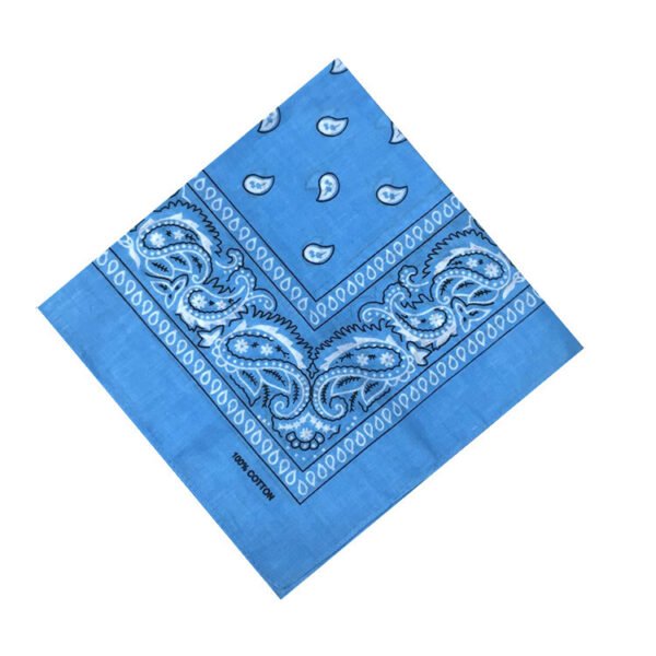 55cm Cotton Cashew Flower Square Scarf Printed Bandanna - Image 6