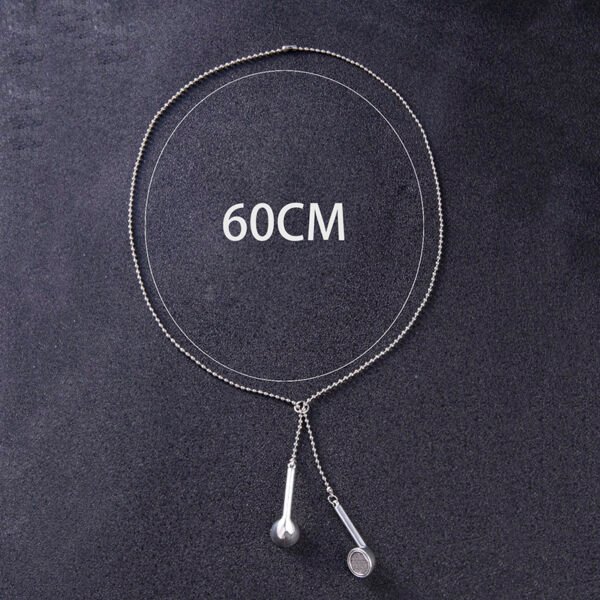Wired Headset Earphone Adjustable Sweater Chain Necklaces - Image 5