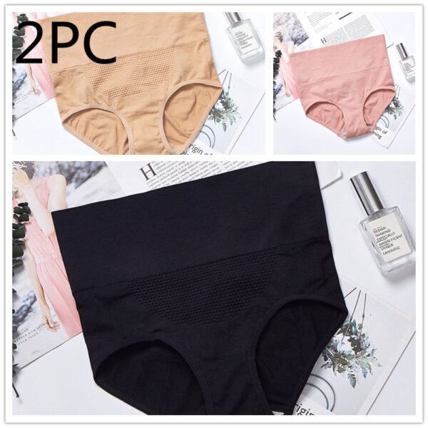 Abdomen, Buttocks, Seamless, Large-size Cotton Briefs - Image 8