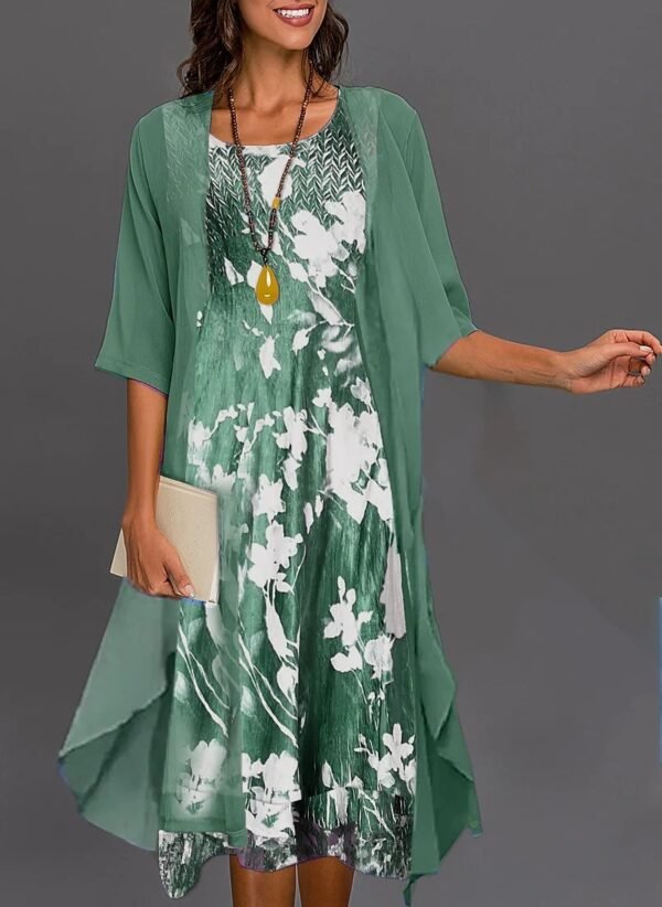 Summer Chiffon Dress Two-piece Set - Image 9