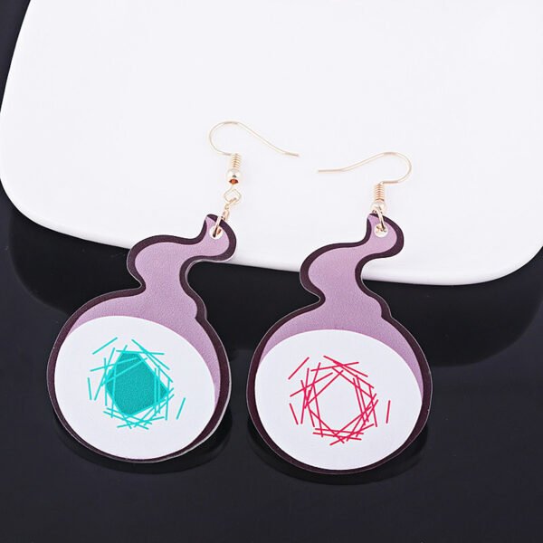 Anime Toilet-Bound Hanako-kun Earrings Yugi Amane Acrylic Fire Pendant Earrings - Image 6