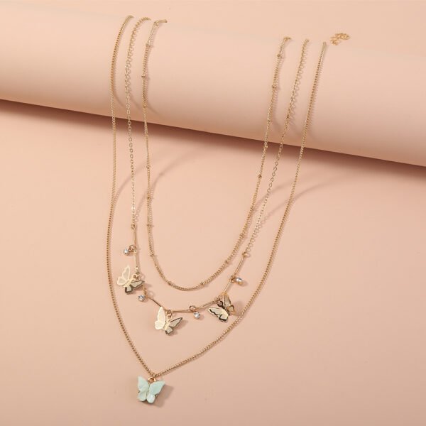 Butterfly multi-layer necklace - Image 2