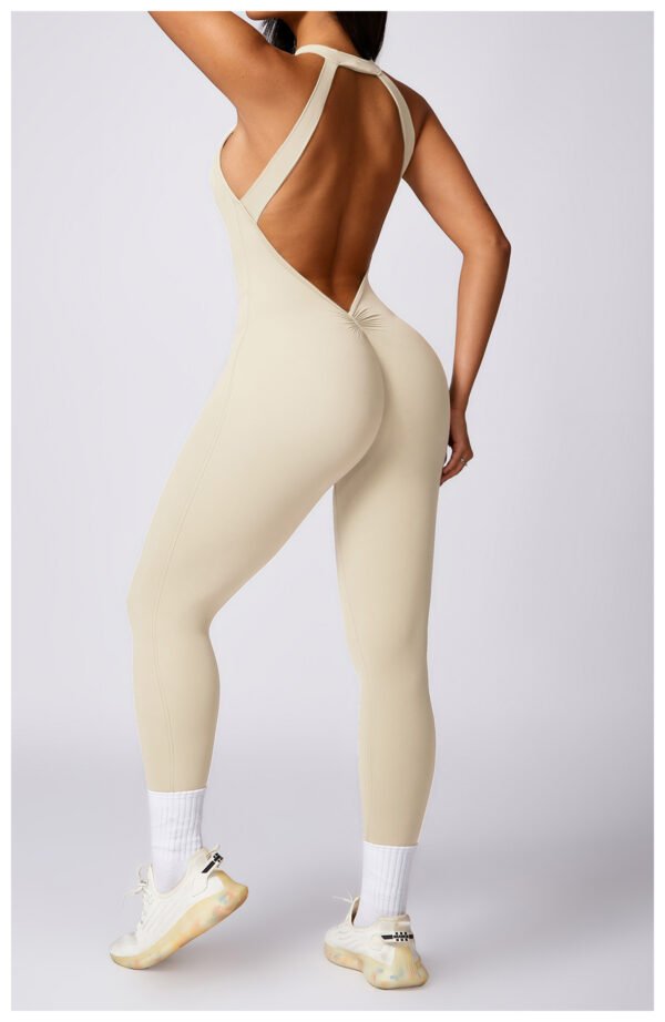 Beauty Back Yoga Jumpsuit Women's Outdoor Running Tight Sports Quick-drying Workout Clothes - Image 7