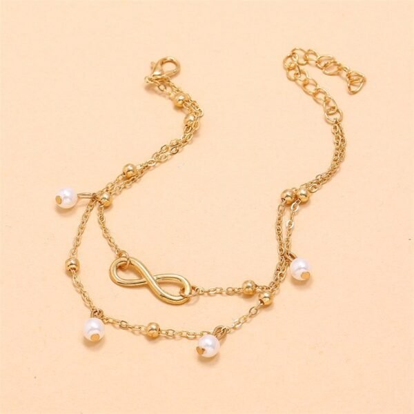 8 Double Pearl Anklet - Image 4