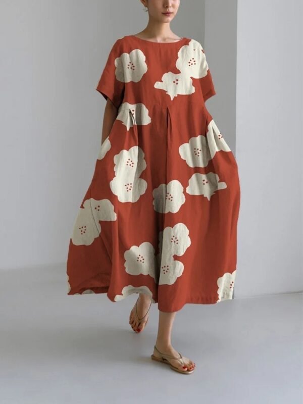 3D Cotton Imitation Craft Casual And Fashionable Women's Dress - Image 10
