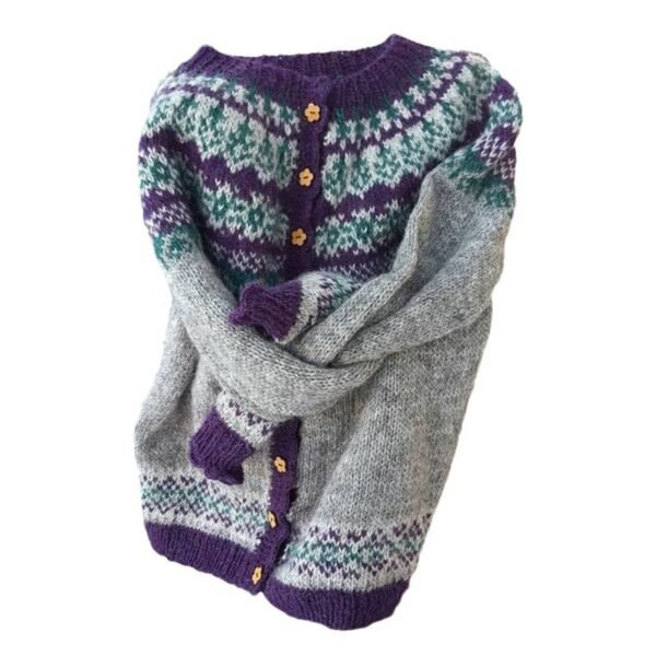 3D Digital Printing Cardigan Knitted Coat Women - Image 5