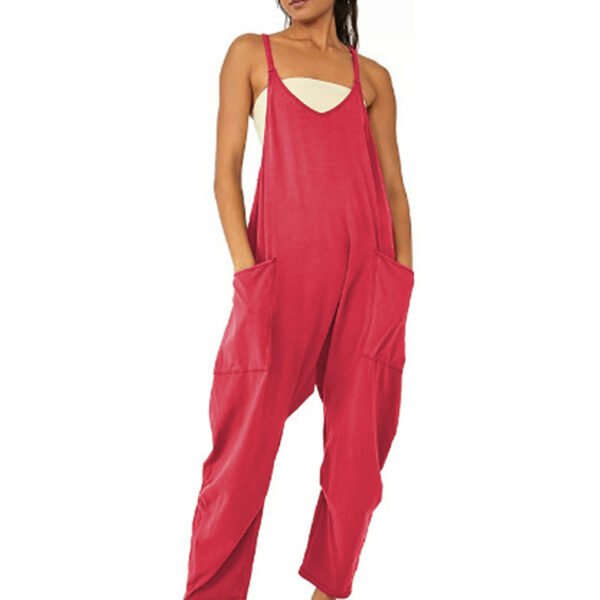 Zipper Pocket Sling Pants Jumpsuit - Image 5