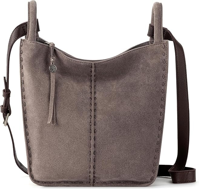 The Sak Los Feliz Crossbody Bag in Leather, Large, Unlined Purse with Single Adjustable Shoulder Strap