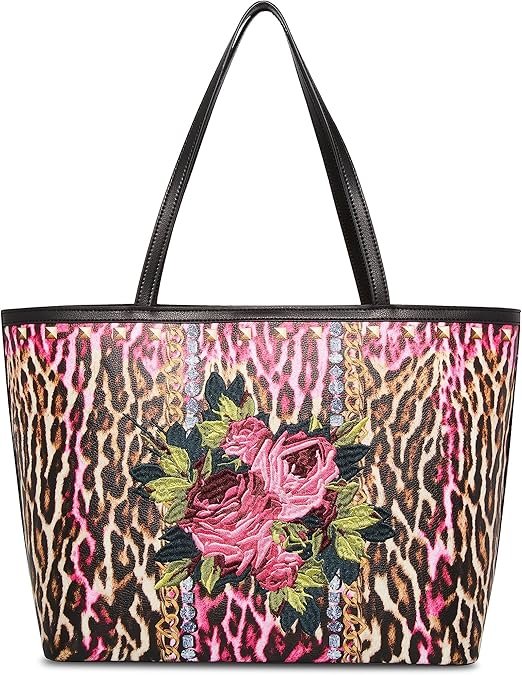 Betsey Johnson Embroidered Patch Tote, Multi