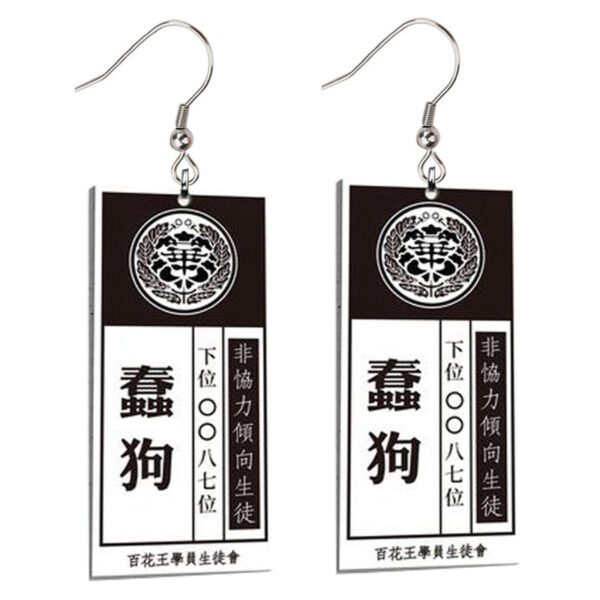 Anime Kakegurui Jabami Yumeko Saotome Meari Suzui Ryota Acrylic Card Drop Earrings - Image 8