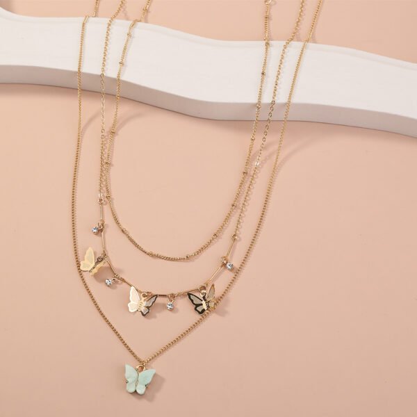 Butterfly multi-layer necklace - Image 3