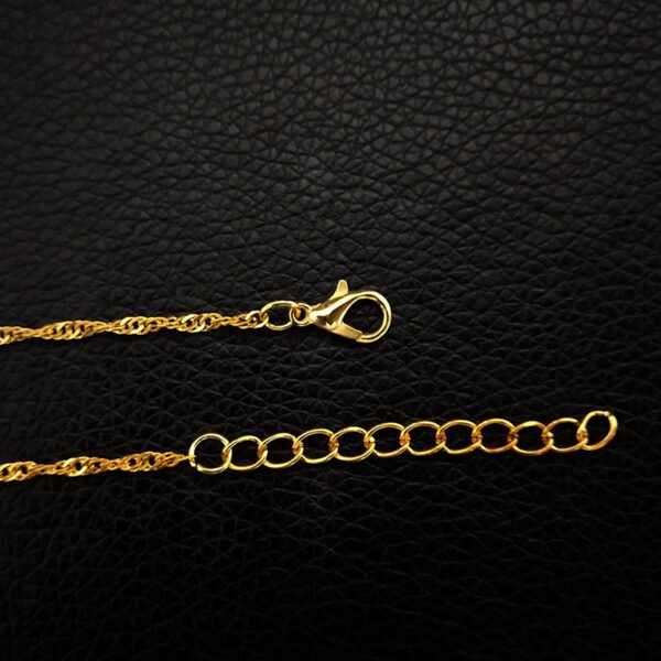 Initial Letter Hexagon Pendant Necklace For Women Jewelry - Image 8