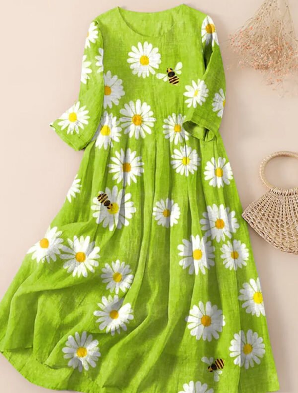 3D Printing Crafts Dress Short Sleeve Women's Pullover Dress - Image 2