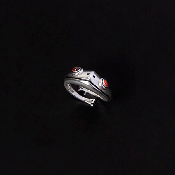 Hip Hop Frog Ring Animal Open Rings For Women Men Jewelry Xmas Gift - Image 5