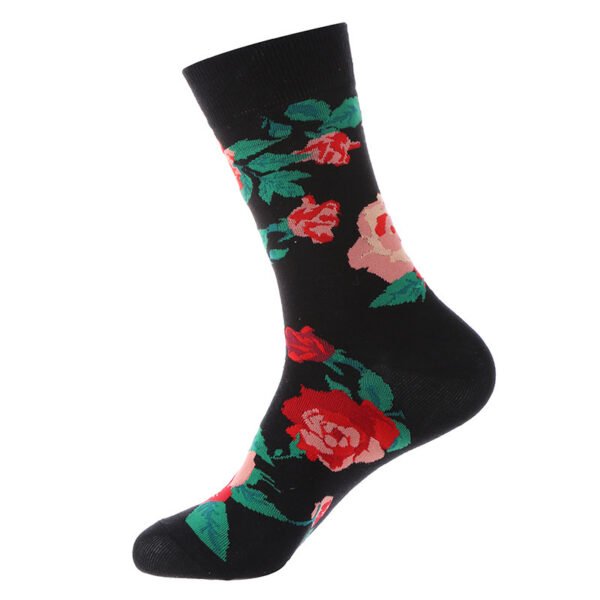 Autumn And Winter Flower Mid-calf Female Cotton Socks - Image 10