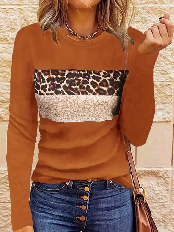 3D Printed Natural Landscape Round Neck Long Sleeve - Image 4