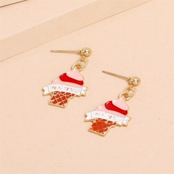 1 Pair Of Fashionable Ice Cream Earrings - Image 4