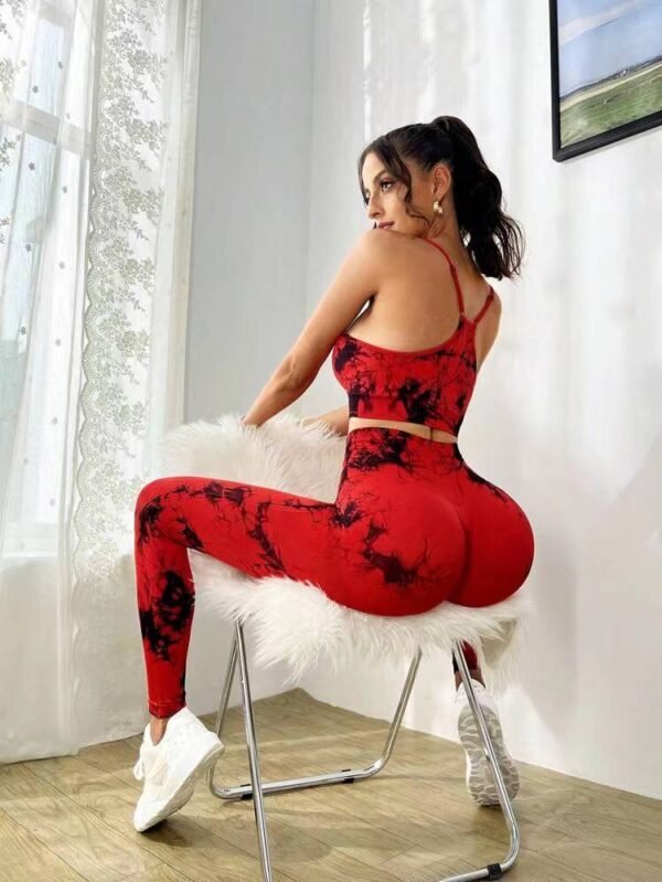 Yoga Clothing Top Sling Women's Tight Quick-drying Workout Clothes Belly Contracting Hip Lifting Suit - Image 8