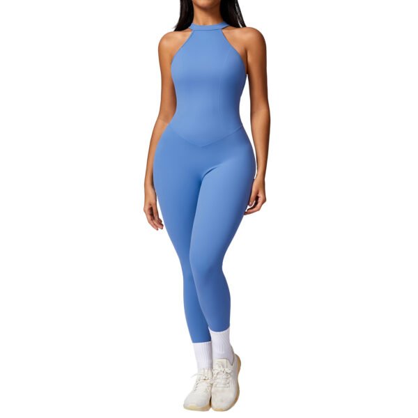 Beauty Back Yoga Jumpsuit Women's Outdoor Running Tight Sports Quick-drying Workout Clothes - Image 2