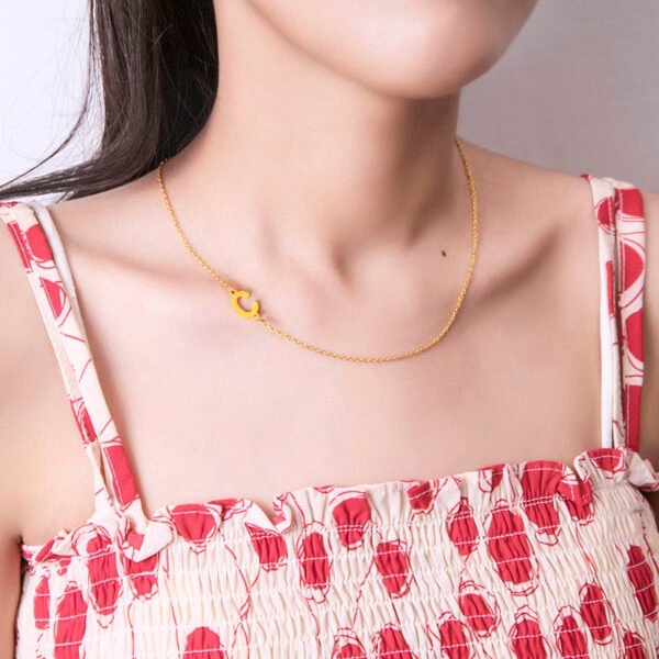 26 English Initials Letter Clavicle Chain Necklace Choker - Image 4