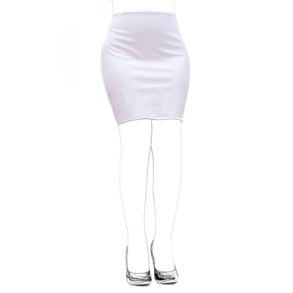 Aisle's Sexy Black Soft PU Sexy Tight-fitting Bag Field Training Short Skirt - Image 5
