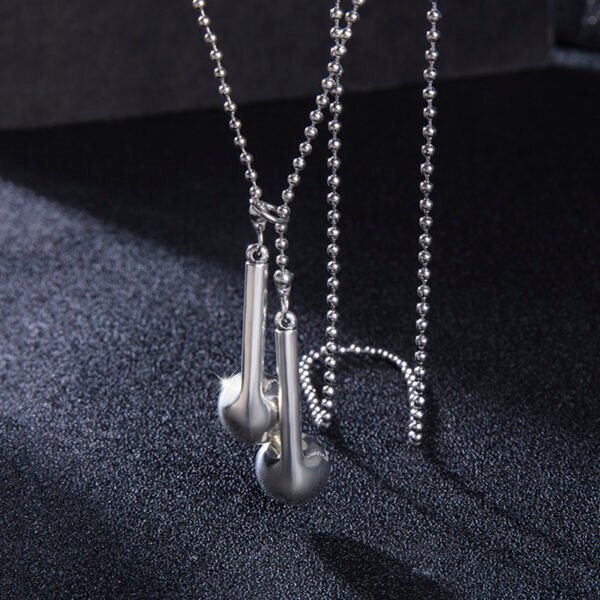 Wired Headset Earphone Adjustable Sweater Chain Necklaces - Image 2