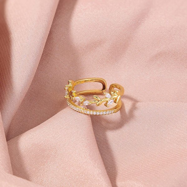 Twigs with sparkly zircon adjustable ring - Image 5