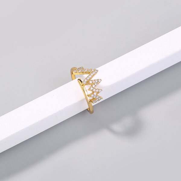 Trend Line Bright Zircon adjustable ring - Image 4