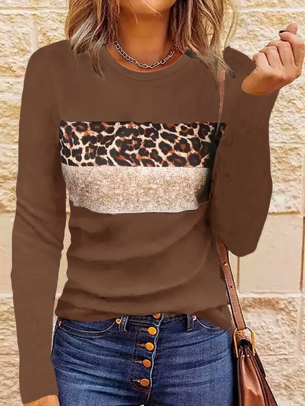 3D Printed Natural Landscape Round Neck Long Sleeve - Image 5