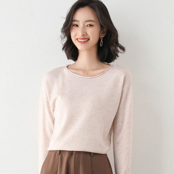 Autumn And Winter New Short Sweater Women Low Round Neck - Image 9