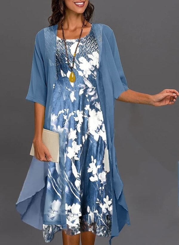 Summer Chiffon Dress Two-piece Set - Image 10