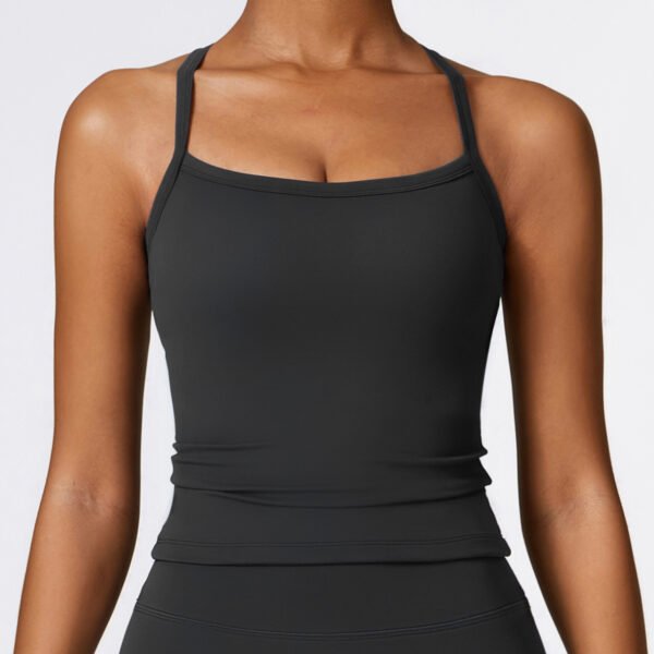 Beauty Back Yoga Vest Quick-drying Workout Top Sports Fitness Vest - Image 2