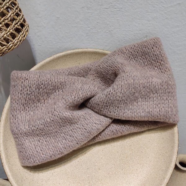 Autumn And Winter Wool French Cross Hairband - Image 4