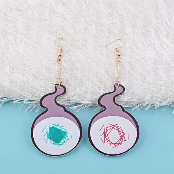 Anime Toilet-Bound Hanako-kun Earrings Yugi Amane Acrylic Fire Pendant Earrings - Image 5