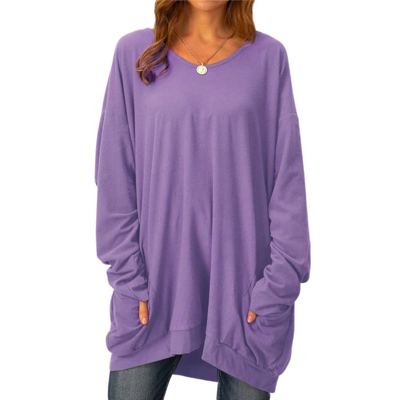 Fashion Three-dimensional Casual Round Neck Long Sleeve Shirt - Image 10