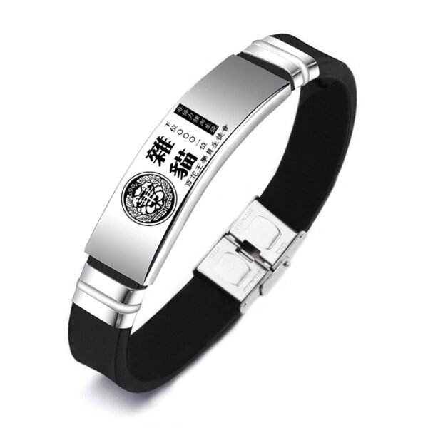 Classic Jabami Yumeko Suzui Ryouta Mary Saotome Stainless Steel Bangle Anime Kakegurui ID Card Silicone Bracelets For Women Men - Image 6