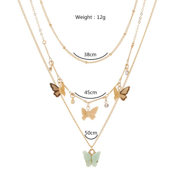 Butterfly multi-layer necklace - Image 7