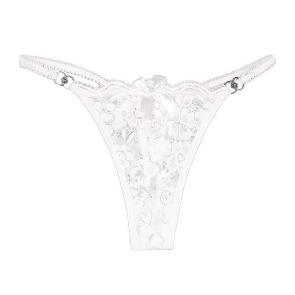 Women's Thong Lace Hollowed Out Mesh Gauze Panties Women's Traceless Panties - Image 2