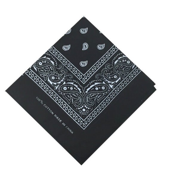 55cm Cotton Cashew Flower Square Scarf Printed Bandanna - Image 9