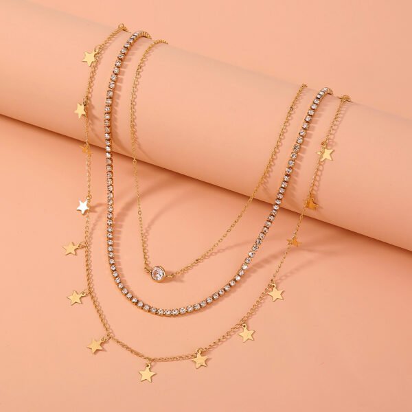 Star Zircon multi-layer necklace - Image 2