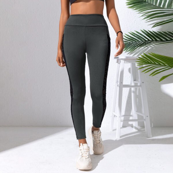 Yoga Primer Plus Size Mesh Stitching Yoga Clothes Hip-lift And Belly Shaping Sports And Fitness Running Trousers - Image 5