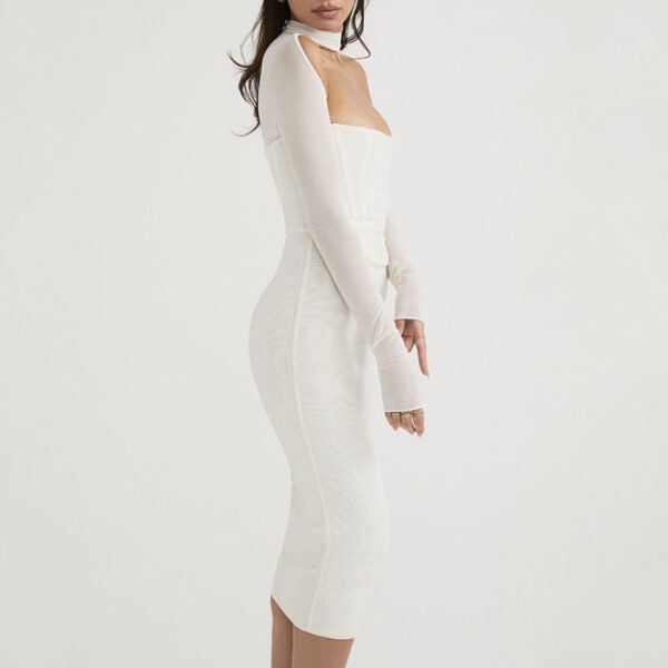 Hollow Out Voile Long Dress - Image 10