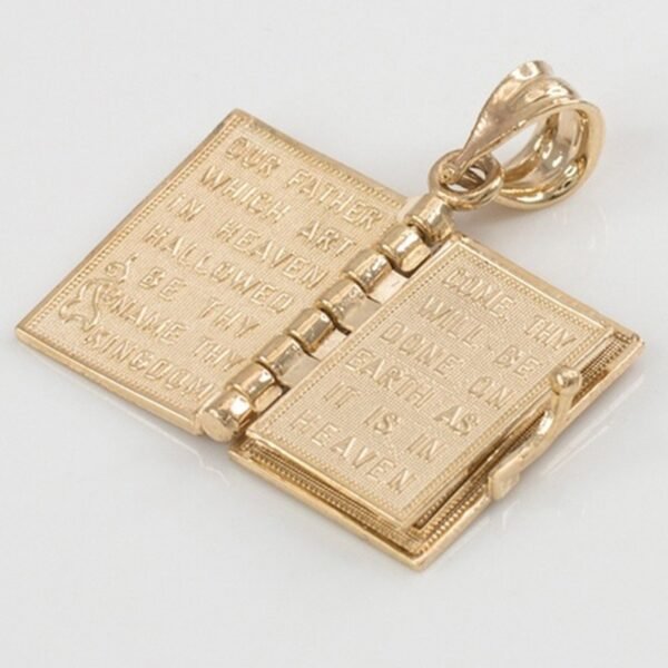 Religion Necklace Openable Holy Bible Book Pendant Necklaces Christian Judaism Catholicism Orthodox Jewelry - Image 3