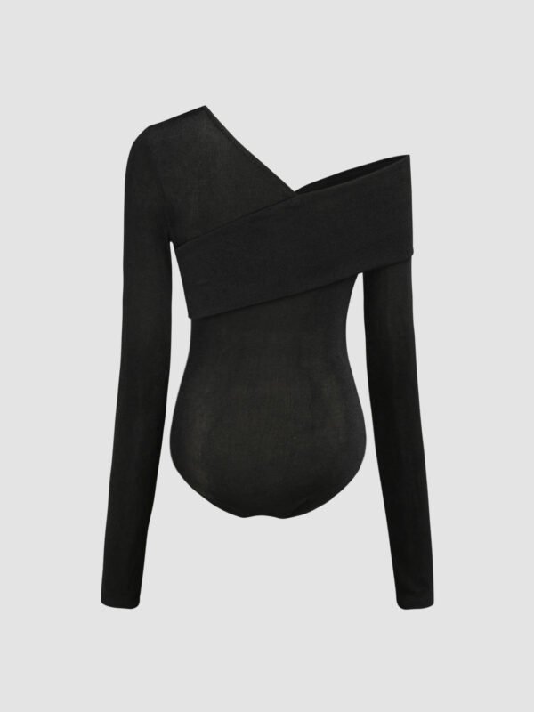 2023 Women's Sexy Slim -body Exposed Long -sleeved Long -sleeved Cross Wrap V -neck Tattoo Knitted Jacket - Image 3