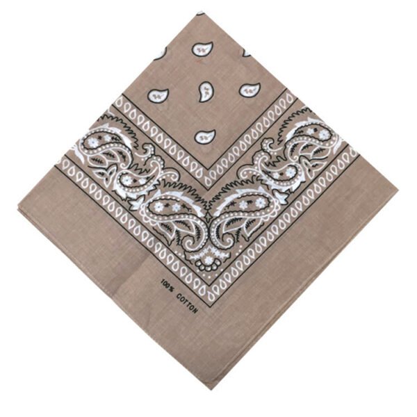 55cm Cotton Cashew Flower Square Scarf Printed Bandanna - Image 8
