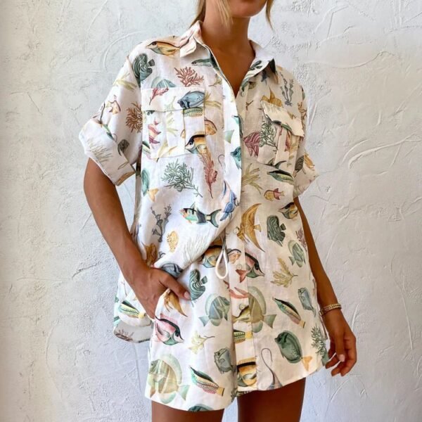 Women's Vacation Style Casual Tether Suit - Image 5