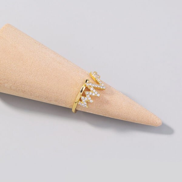 Trend Line Bright Zircon adjustable ring - Image 3